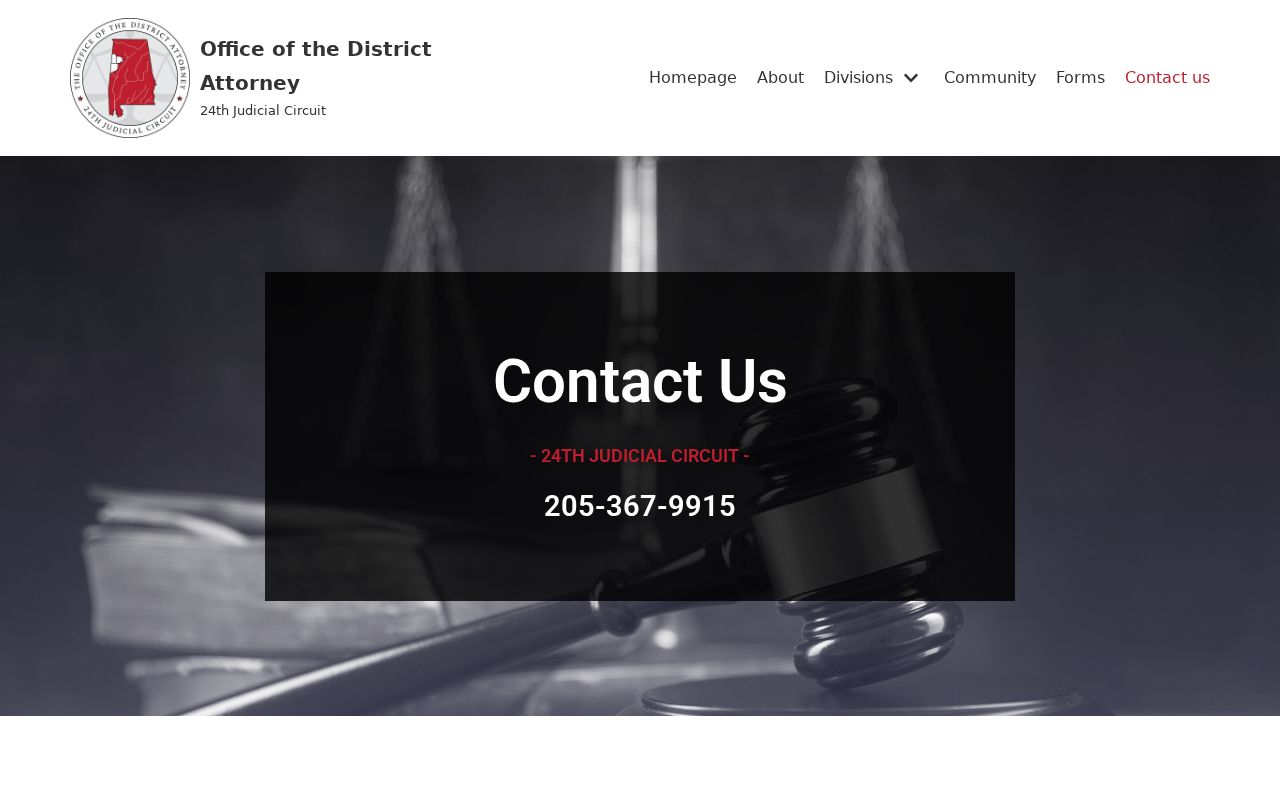 Lamar County criminal court records 24th Judicial Circuit District Attorney contact page