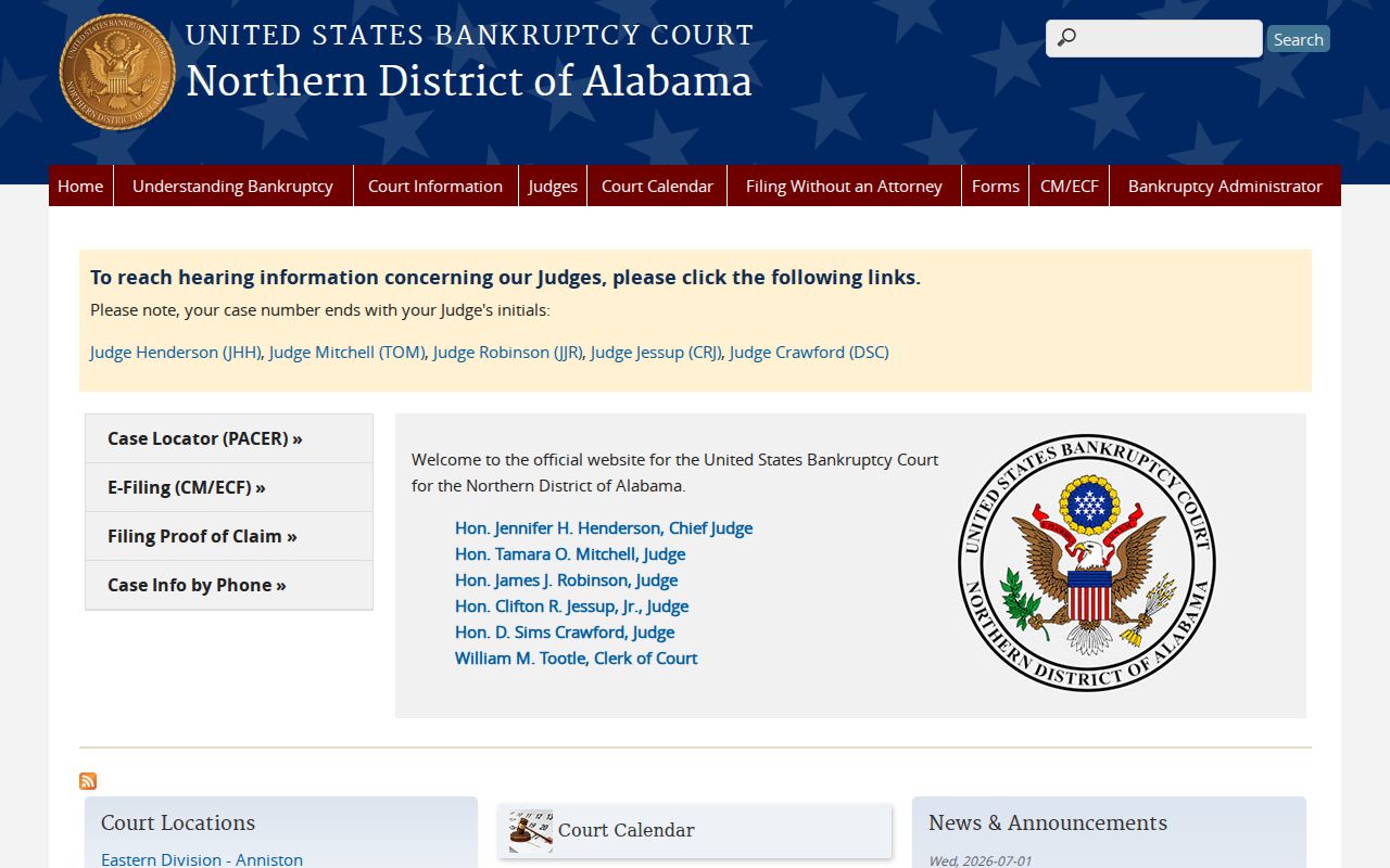 Lamar County court records federal bankruptcy court access
